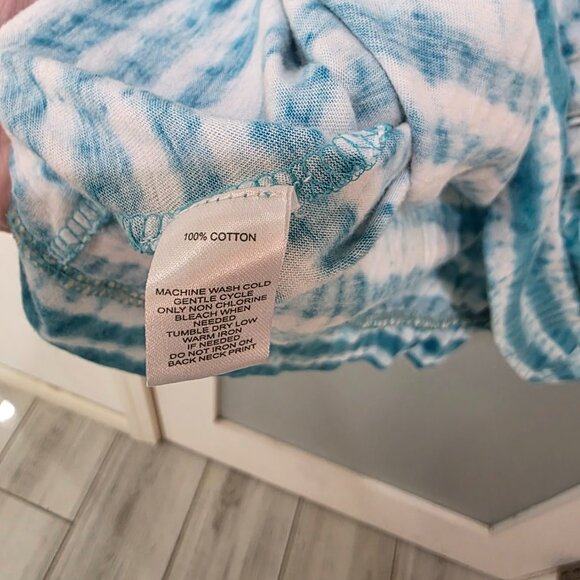 Ann Taylor LOFT Blue & White Stripe Tank Top – Women’s Size Large - Picture 3 of 6